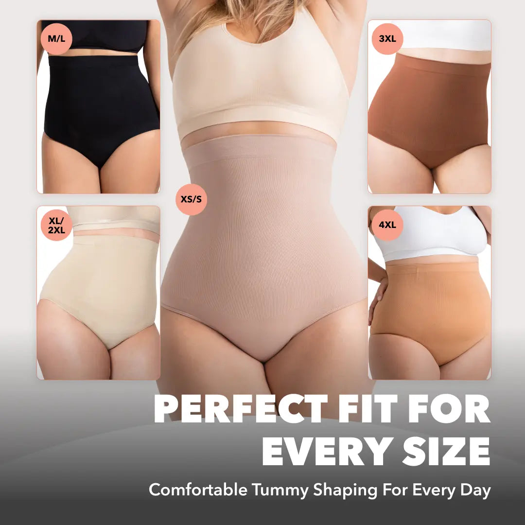 Shapermint High-Waisted Shapewear Panty – Seamless Tummy Control with Anti-Slip Waistband-A0011