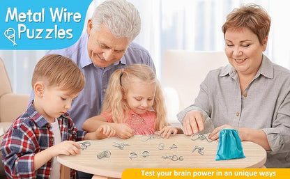 🔥Metal Puzzle Ring,Educational intellectual Toys IQ Toys,Metal Brain teaser Puzzles