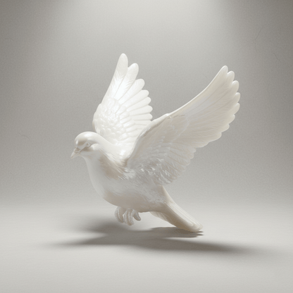 🍀Symbol of God's Peace: Handcrafted White Dove Sculpture for Home, Altar & Prayer 🕊️