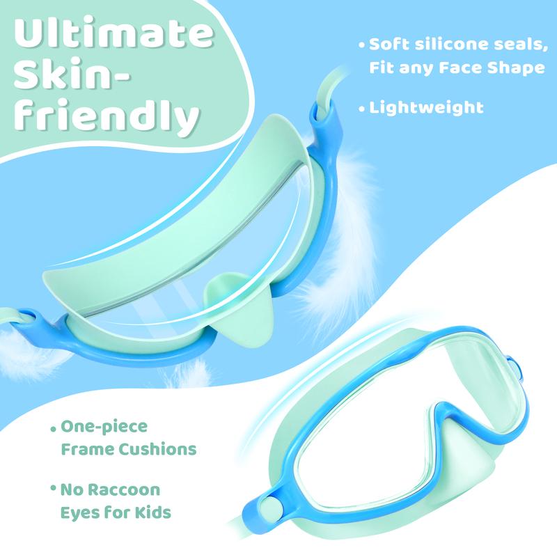 🏊‍♀️Summer Sale is ON! Up to 60% OFF🔥-HD children's large frame waterproof and anti-fog swimming goggles