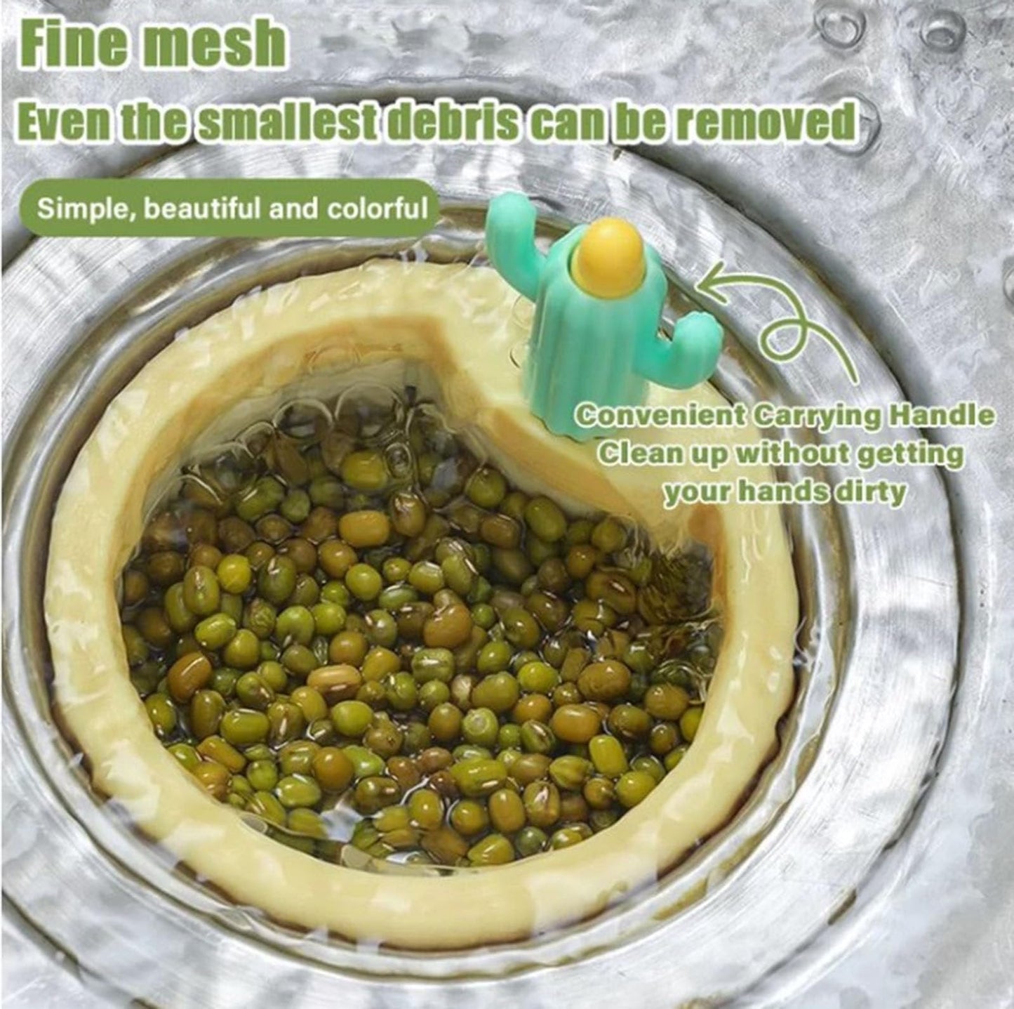 ✨✨✨Cactus Kitchen Automatic Dumping Sink Filter