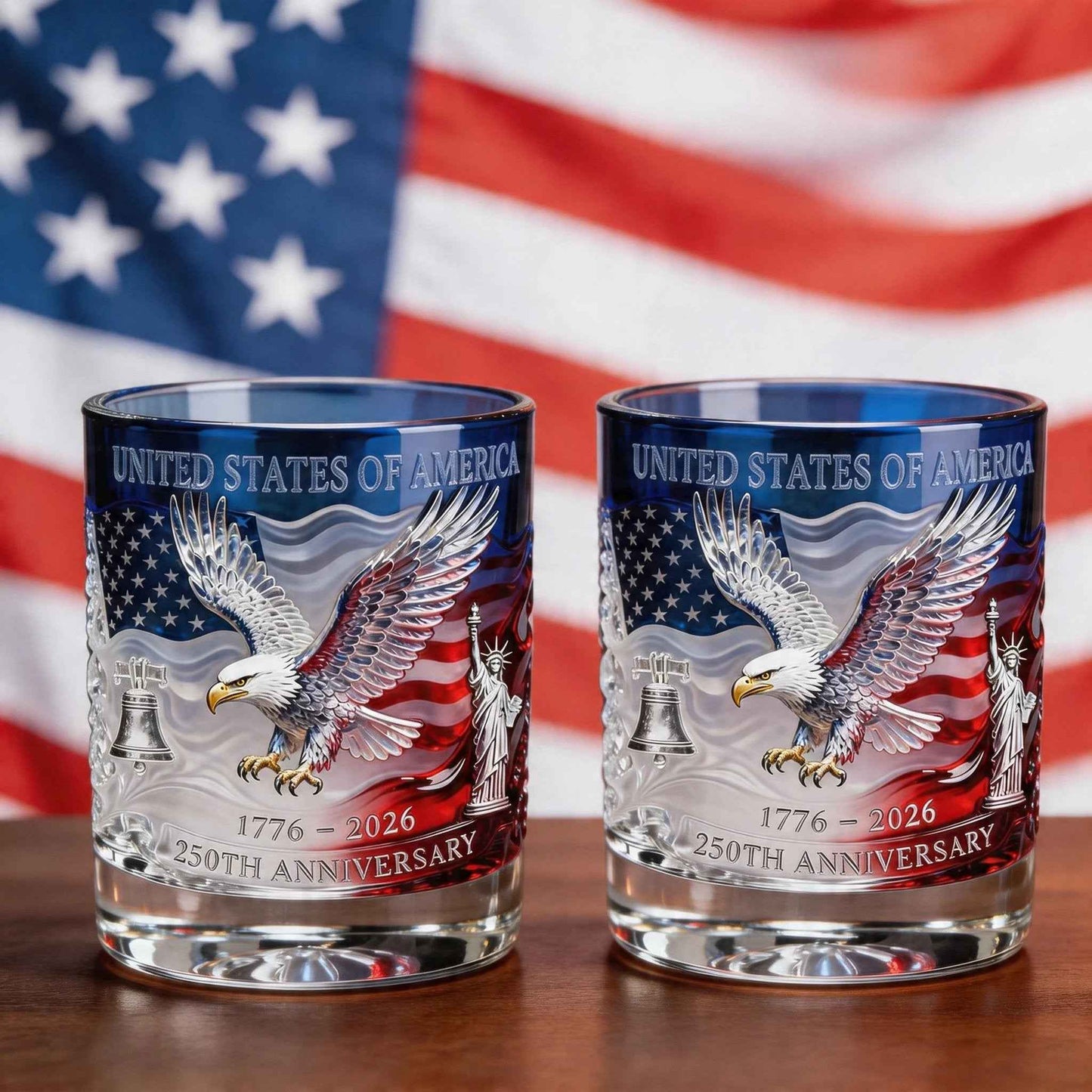 🫙Limited Edition 2026 USA 250th Anniversary Commemorative Glass -💎1776-2026 Heritage Edition