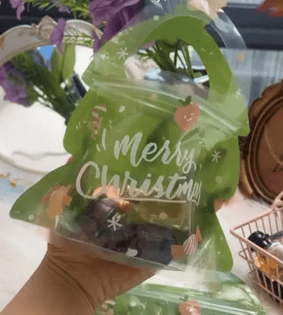 🎄Christmas Treat Bags, Kids Xmas Sealable Bags With Handle ❄️