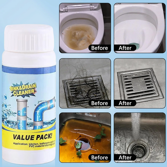 ✨LAST DAY 70% off🫧 Powerful Sink Drain Cleaner - All-Purpose Pipe Dredging Powder for Home