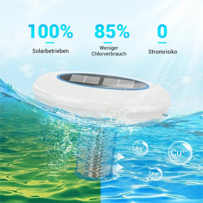 🏊‍♀️🌿💧 NO MORE HARSH CHLORINE! Solar Pool Ionizer – Gentle on Skin & Eyes, Natural Purification, Keeps Water Sparkling Clean for Family Fun 🏖️🍃