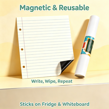 📝 Giant Magnetic Dry Erase Drawing Pad – Large Reusable Whiteboard for Classroom, Homeschool & Creative Learning Activities