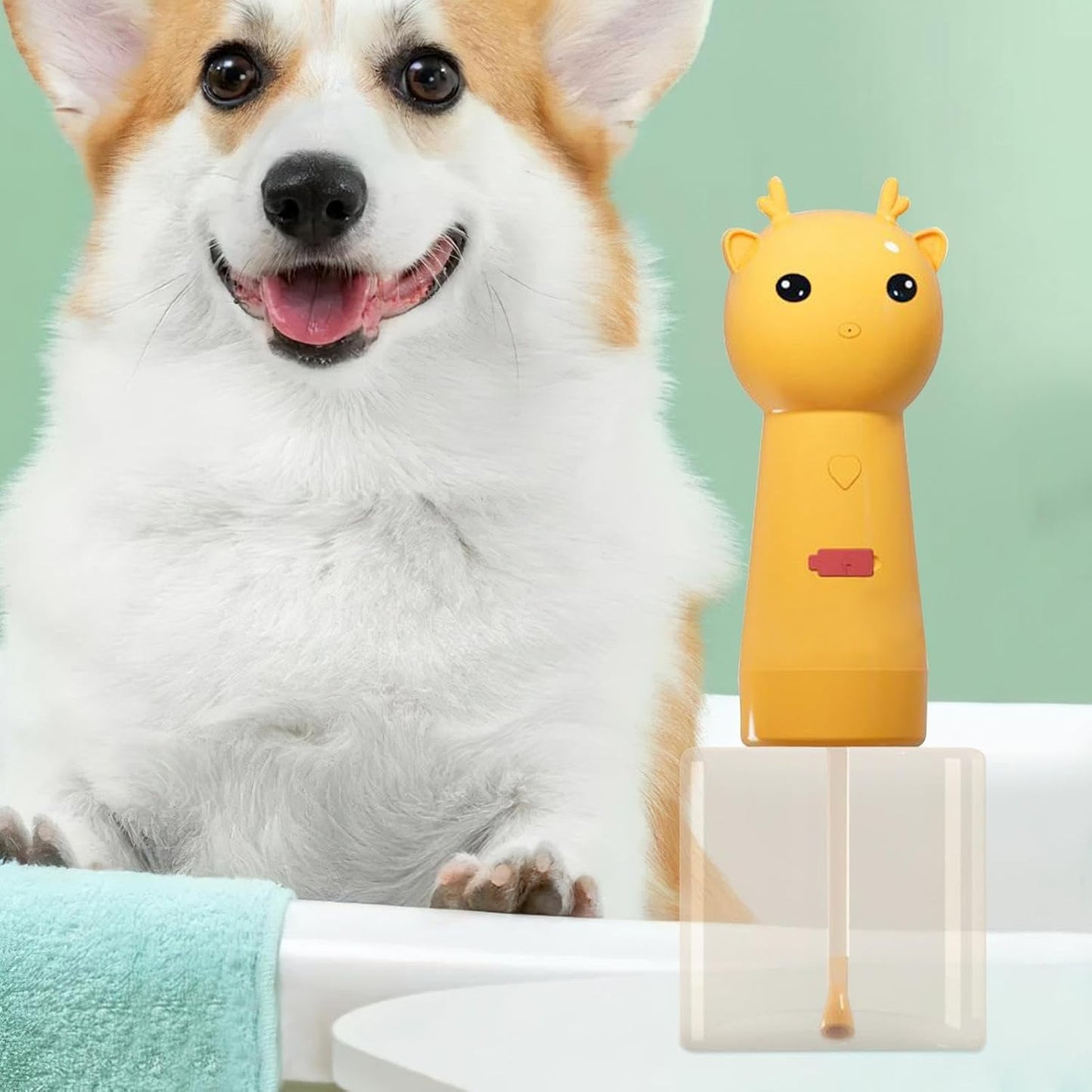 Electric Foaming Soap Dispenser for Dogs – Pet Bath Shampoo Pump for Sink, Bathtub & Kitchen