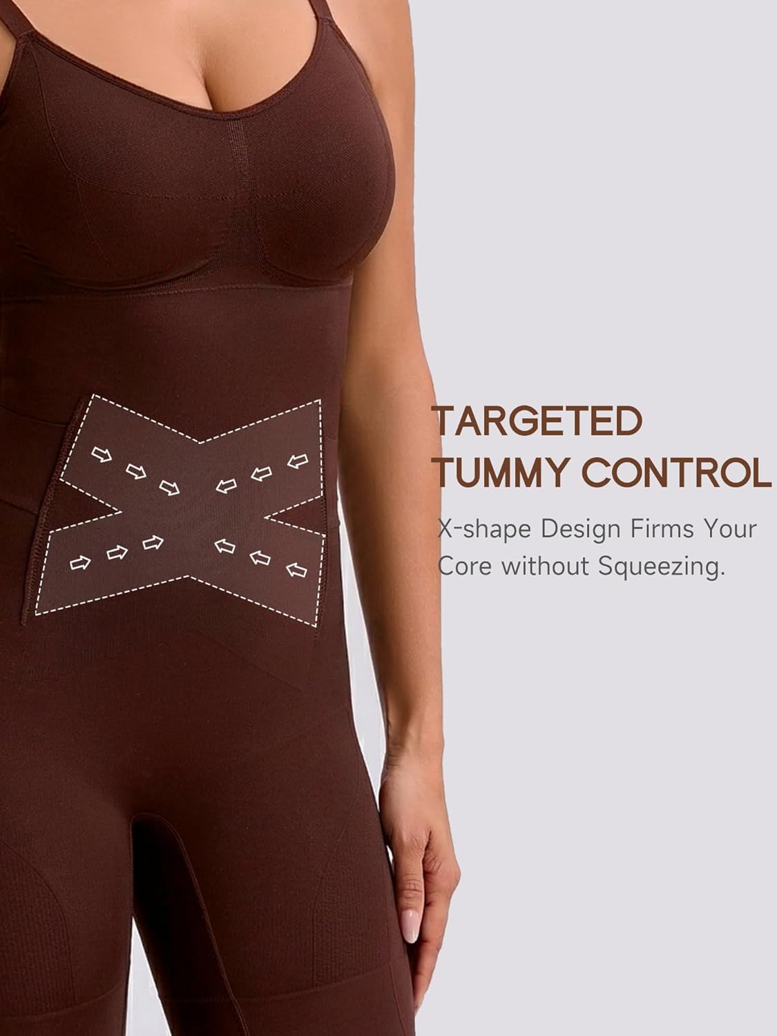 Women's Bathroom-Friendly Shapewear Bodysuit | Tummy Control & Butt Lift - A0033