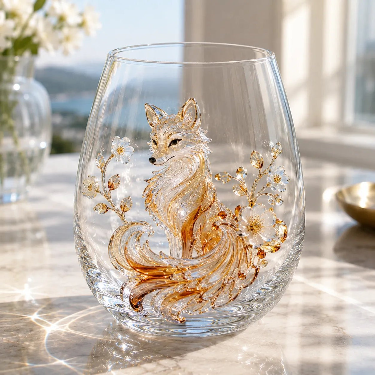 🔥 LAST DAY 49% OFF – ✨ 3D Animal Floral Glass Tumbler | For Prettier Sips, Sunlight-Catching Details, Nature Charm & Elegant Everyday Drink Vibes 🌸🐾