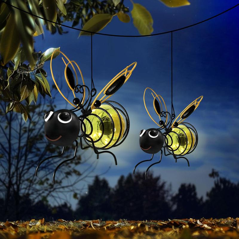 ⏳Time-Limited Special⏰Outdoor Hanging Solar Bee Light - Perfect Gift For Plant Lovers Moms Or Literally Anyone Who Smiles❤️