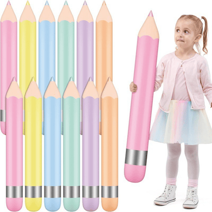 Multicolor PVC Giant Inflatable Pencil Balloon🎈- For Back to School Classroom Welcome & First Day Party Supplies🎒