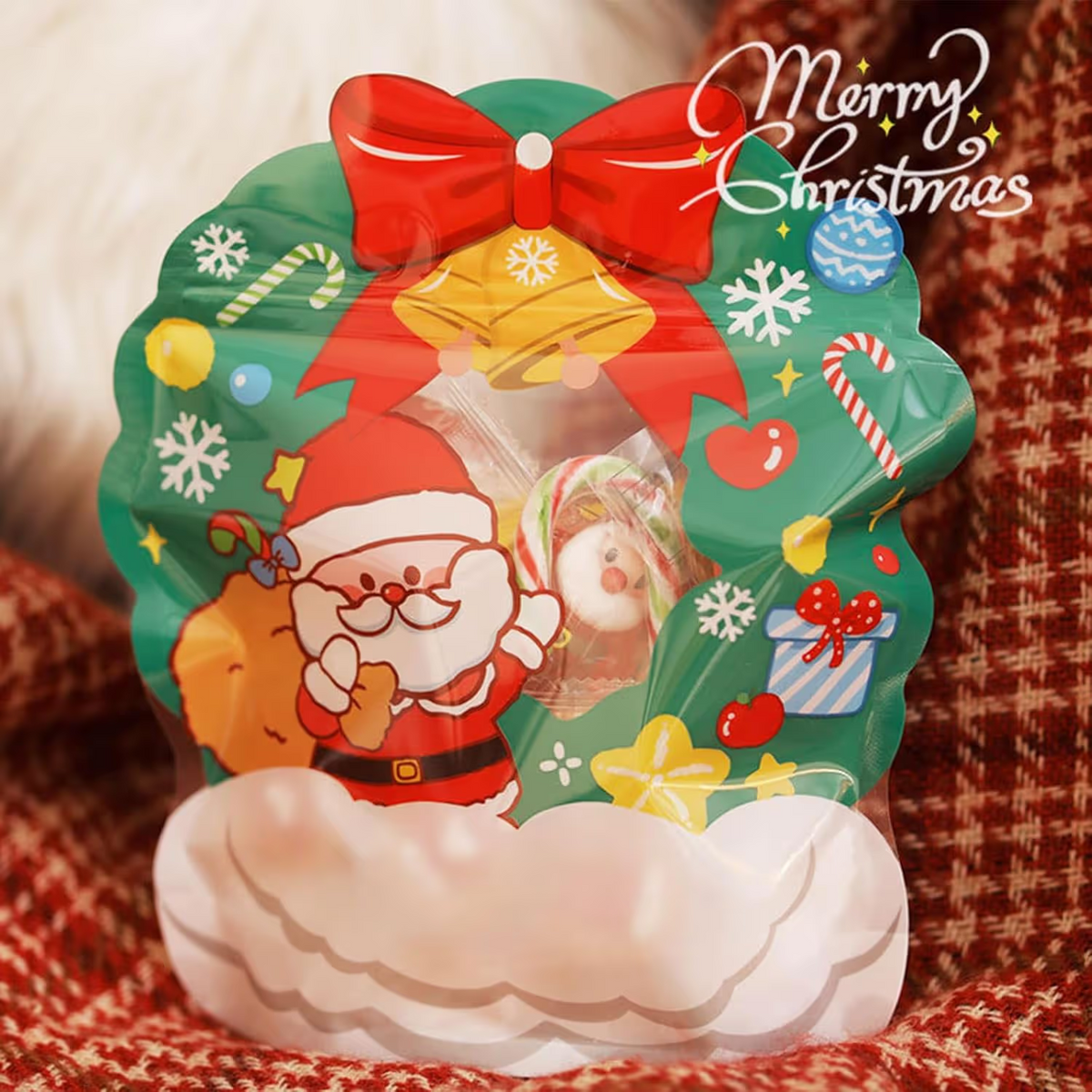 🎄Christmas Treat Bags, Kids Xmas Sealable Bags With Handle ❄️