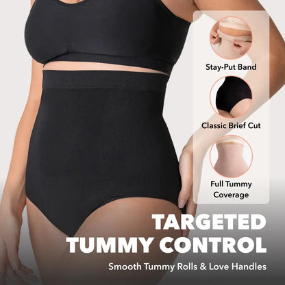 Shapermint High-Waisted Shapewear Panty – Seamless Tummy Control with Anti-Slip Waistband-A0011