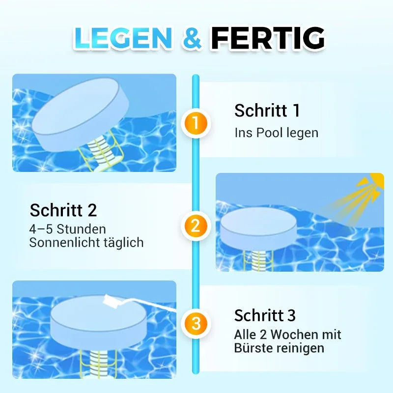 🏊‍♀️🌿💧 NO MORE HARSH CHLORINE! Solar Pool Ionizer – Gentle on Skin & Eyes, Natural Purification, Keeps Water Sparkling Clean for Family Fun 🏖️🍃