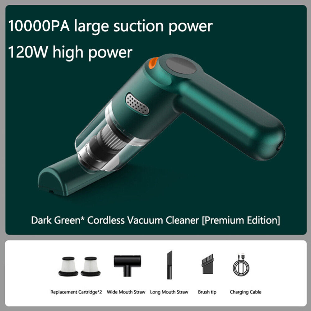 Cordless car vacuum – 10000Pa suction, lightweight, long battery life!