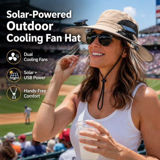 🔥🔥Father's Day Best Sellers ☀️Solar-Powered Outdoor Cooling Fan Hat