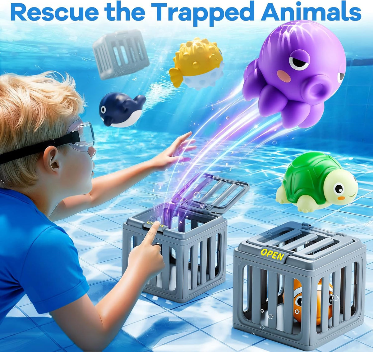 6 Boxes 6 Dive Pool Diving Toys Set for Kids