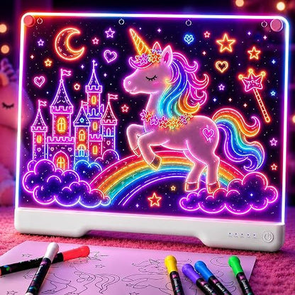7-Color LED Acrylic Drawing Board – Large
