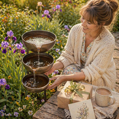 🔥Hot Sale 49% OFF🔥Bring Life Back To Your Garden – Peaceful Cascading Rain Catcher Bird Bath For Welcoming Garden Wildlife🌿🐦