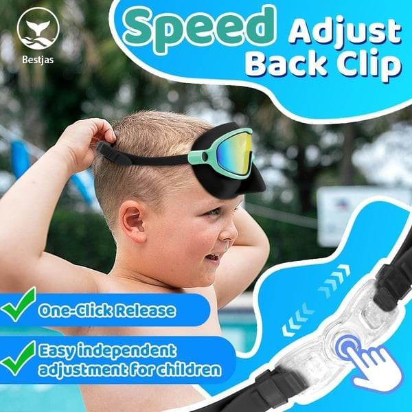 🏊‍♀️Summer Sale is ON! Up to 60% OFF🔥-HD children's large frame waterproof and anti-fog swimming goggles