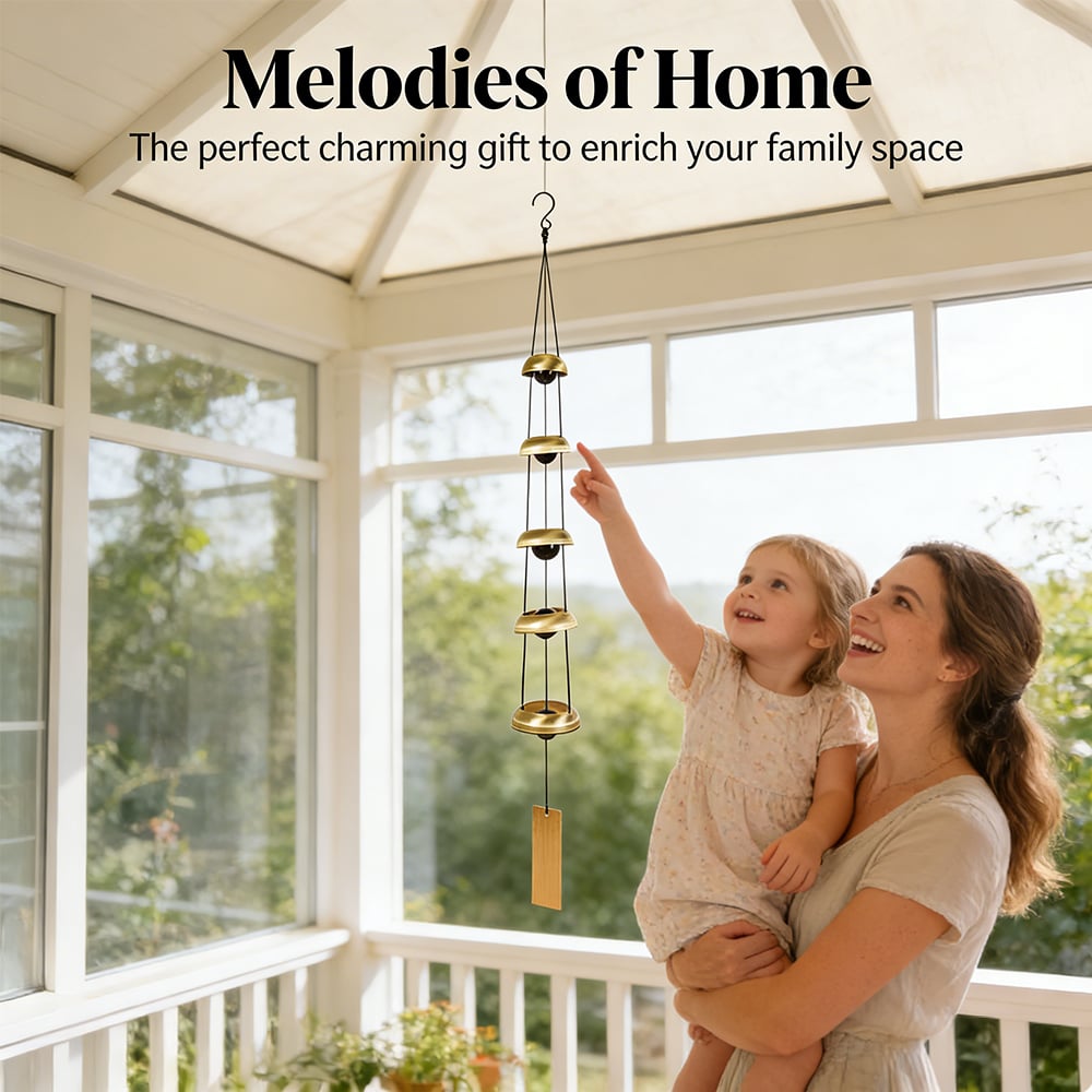 🏡 35" Brass Wind Chimes – Create a Peaceful Outdoor Retreat