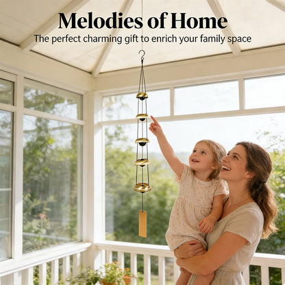 🏡 35" Brass Wind Chimes – Create a Peaceful Outdoor Retreat