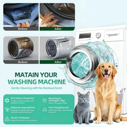 🔥 Powerful Washer Deep Cleaner Tablets – Eliminate Hidden Bacteria & Bad Smells Fast