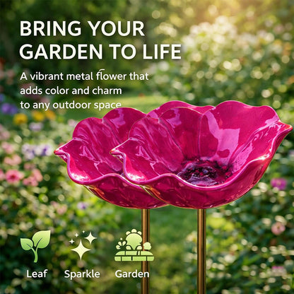 🔥2026 Mother's Day Gifts 50% Off🔥Handmade Metal Flower Garden Stake🐦