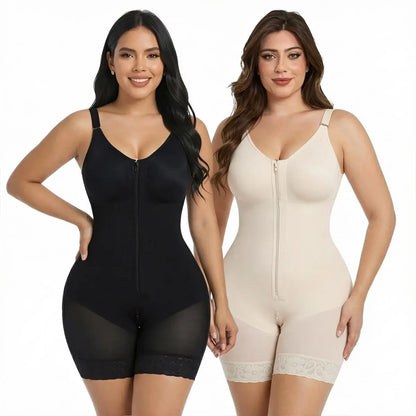 YIANNA Fajas Colombianas Full Body Shaper – Tummy Control Butt Lifter with Zipper Crotch-A0015