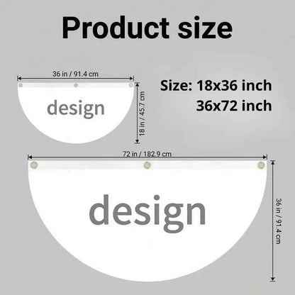 🎇 1776-2026 USA 250th Patriotic Outdoor Half Round Banner 🎊