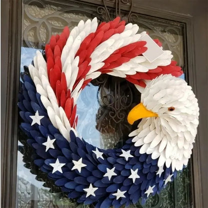 🔥Handmade U.S Eagle 250th Anniversary Patriotic Wreath💖Not for Decoration, Made for Remembrance