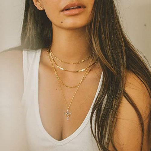 💖Rotated Crown Cross Necklace – Special Gift for Mom