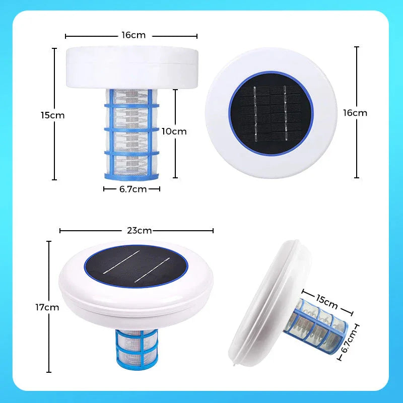 🏊‍♀️🌿💧 NO MORE HARSH CHLORINE! Solar Pool Ionizer – Gentle on Skin & Eyes, Natural Purification, Keeps Water Sparkling Clean for Family Fun 🏖️🍃