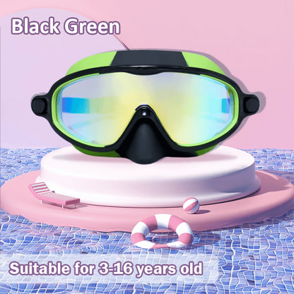 🏊‍♀️Summer Sale is ON! Up to 60% OFF🔥-HD children's large frame waterproof and anti-fog swimming goggles
