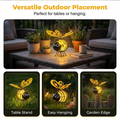 🐝Outdoor Hanging Solar Bee Light - Perfect Gift For Plant Lovers Moms Or Literally Anyone Who Smiles❤️