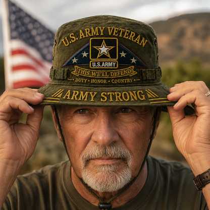 🎖️ U.S. Army Veteran This We’ll Defend Boonie Hat