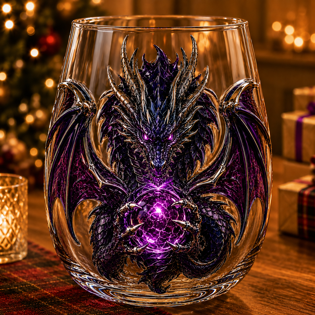 🐉✨ 3D Mythic Dragon Glass Art Cup | Luxury Raised Fantasy Glassware for Whiskey, Home Bar Décor & Legendary Gifts 🎁