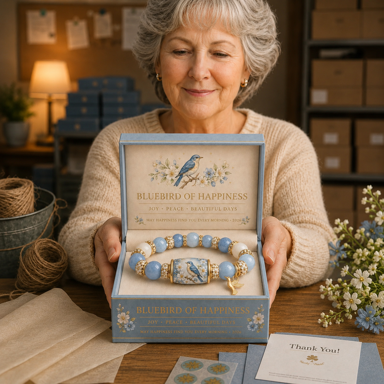 🙏 2026 Limited Edition Bluebird Blessings Bracelet  with Exquisite Gift Box