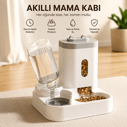 PAWPET Otomatik Besleyici Kedi ve Köpek Besleme Seti