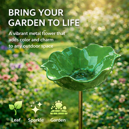 🎁 A Meaningful Garden Gift 50% Off--🎁Handmade Metal Flower Garden Stake🐦