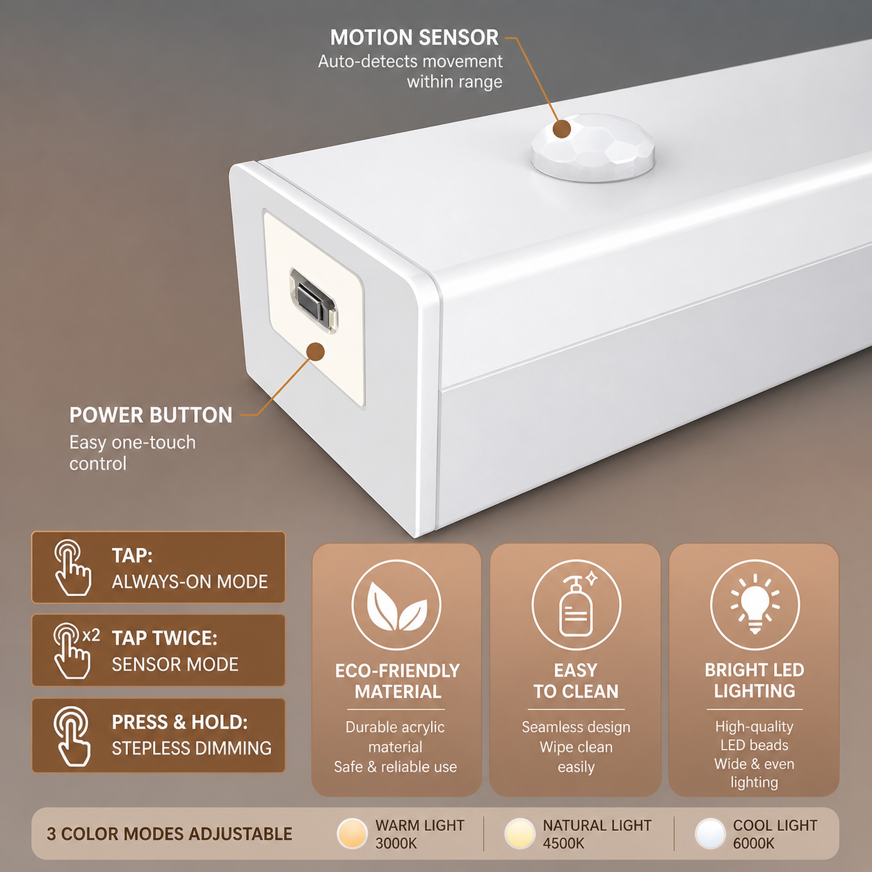 🔥 Last Day! Buy 1 Get 1 FREE – Smart Sensor Magnetic LED Lights
