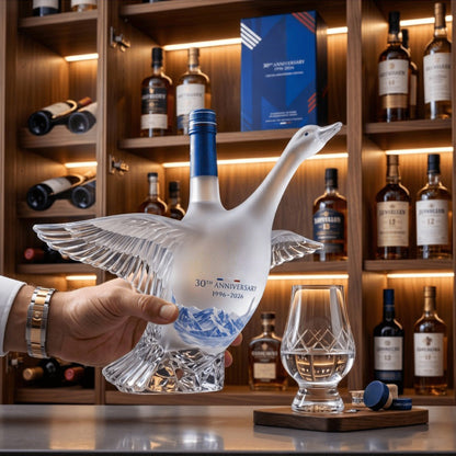 30th Anniversary Limited-Time Offer-🪿Glass Craft Anniversary 3D Sculpted Vodka Bottle
