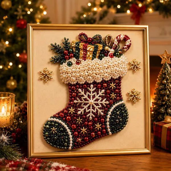 Christmas Diamond Painting Art Kit with Frame