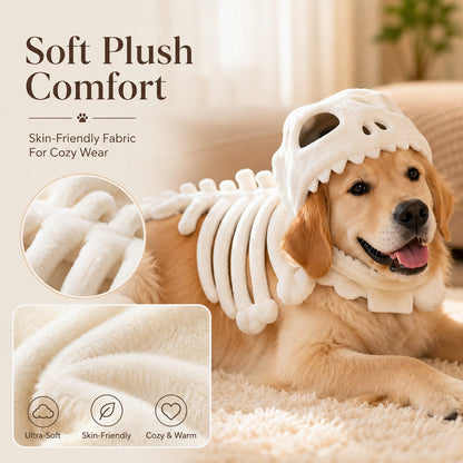 Glow Dinosaur Skeleton Pet Costume