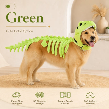 Glow Dinosaur Skeleton Pet Costume