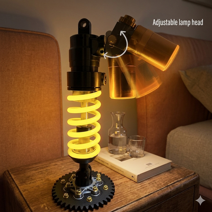 🔥 50% OFF Today | 💡 Adjustable Suspension Shock LED Lamp | Unique Decor for Gaming Rooms & Car Fans