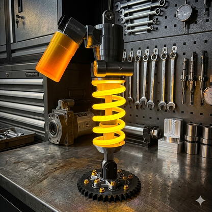 🔥 50% OFF Today | 💡 Adjustable Suspension Shock LED Lamp | Unique Decor for Gaming Rooms & Car Fans