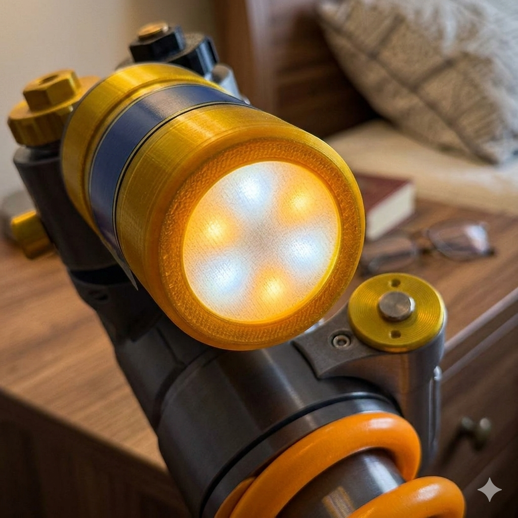🔥 50% OFF Today | 💡 Adjustable Suspension Shock LED Lamp | Unique Decor for Gaming Rooms & Car Fans