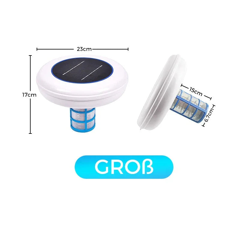🏊‍♀️🌿💧 NO MORE HARSH CHLORINE! Solar Pool Ionizer – Gentle on Skin & Eyes, Natural Purification, Keeps Water Sparkling Clean for Family Fun 🏖️🍃
