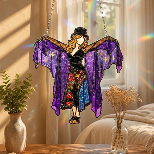 💥💃 Stevie Nicks 🤘 Handmade Spinning Suncatcher Boho Home Decor